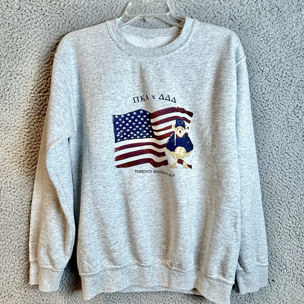 Kappa Phi Delta Parents Weekend Sweatshirt Polo Bear Style Size M/L Unisex USA